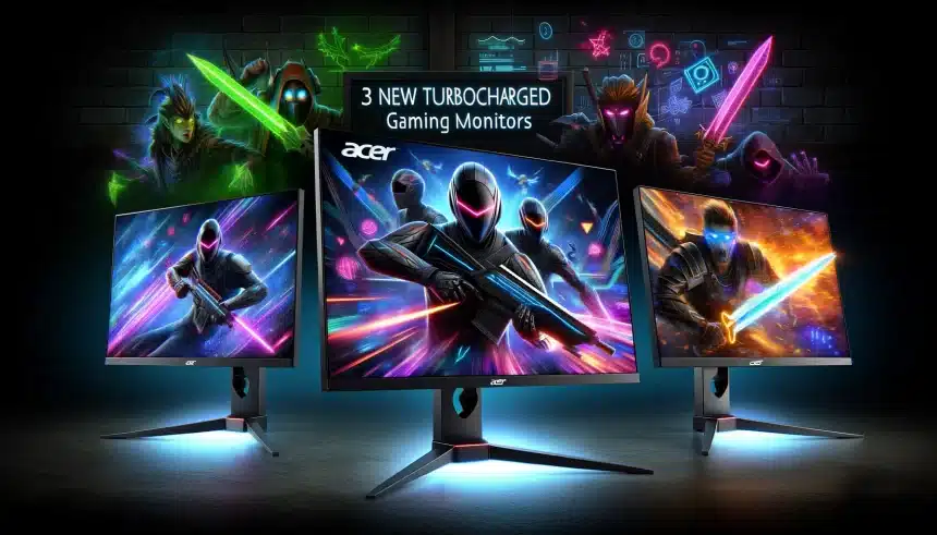 Acer lança 3 novos monitores gamers OLED turbinados