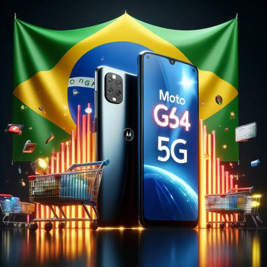 Celulares moto g54 5G e moto g84 5G estão na lista dos smartphones mais vendidos no Brasil