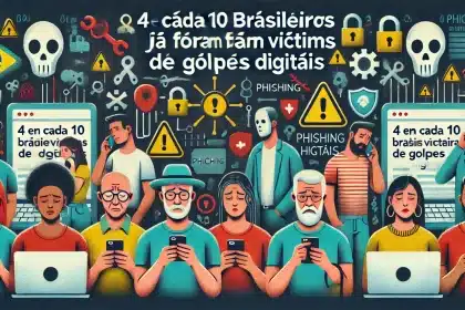 4 em cada 10 brasileiros já foram vítimas de golpes digitais