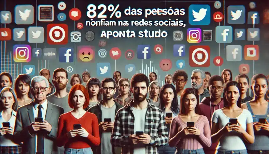 A maioria das pessoas não acredita nas redes sociais