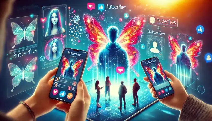 Butterflies é nova rede social que permite interação entre pessoas reais e criadas por IA