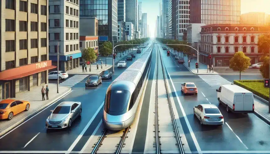 China lança trem que flutua na rua e não precisa de trilhos