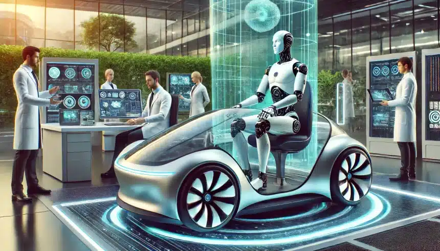 Cientistas testam carros autônomos com robôs humanoides