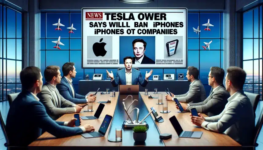 Elon Musk diz que vai banir iPhones de suas empresas