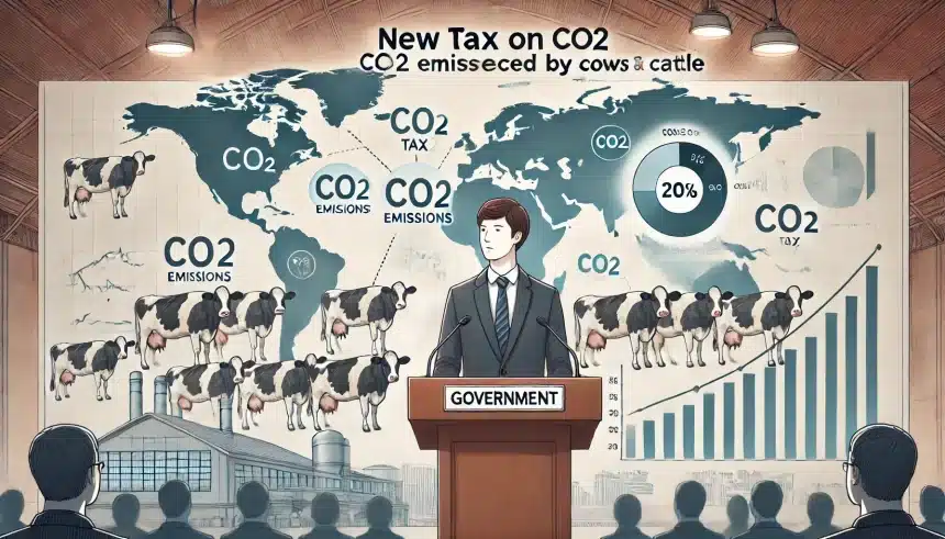 Governo cria imposto para peido de vaca