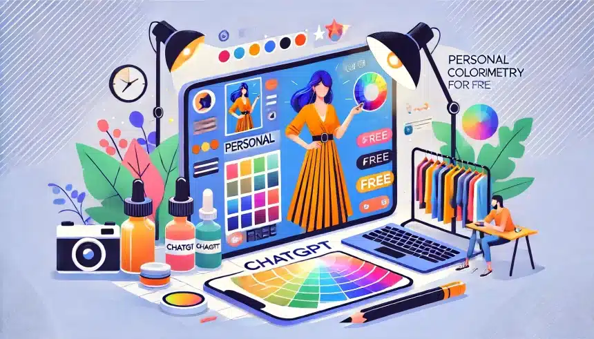 Influencer ensina como fazer como fazer colorimetria pessoal de graça usando o ChatGPT