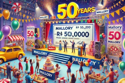 Mallory comemora 50 anos e vai distribuir R$ 50 mil em prêmios; saiba como participar