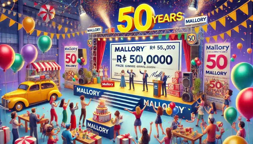 Mallory comemora 50 anos e vai distribuir R$ 50 mil em prêmios; saiba como participar