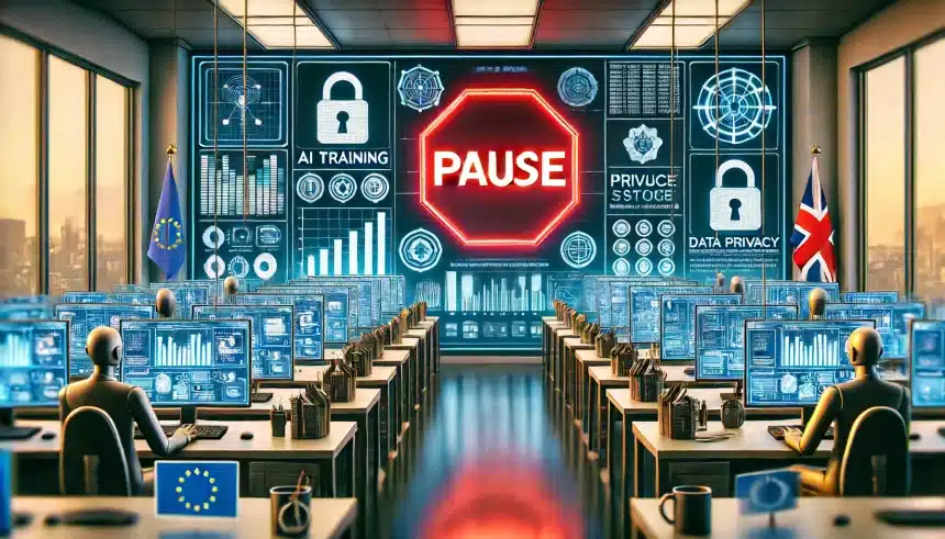 Meta interrompe planos de treinamento de IA com dados de usuários europeus