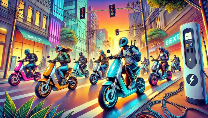 Motos elétricas disparam em popularidade no Brasil, com aumento de 238% na procura