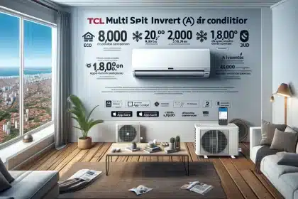 TCL lança novo ar-condicionado de até 36000 BTUs Multi Split Inverter no Brasil