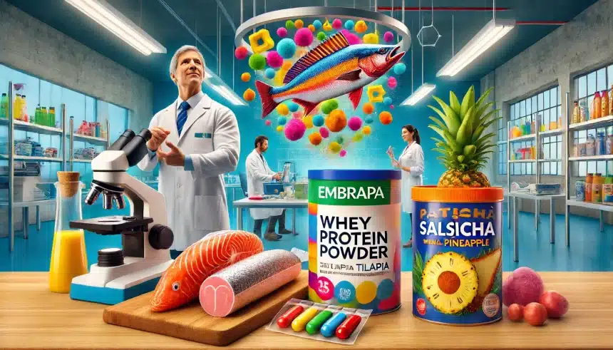 Whey de tilápia e salsicha de peixe com abacaxi são as novas criações de cientistas brasileiros da Embrapa