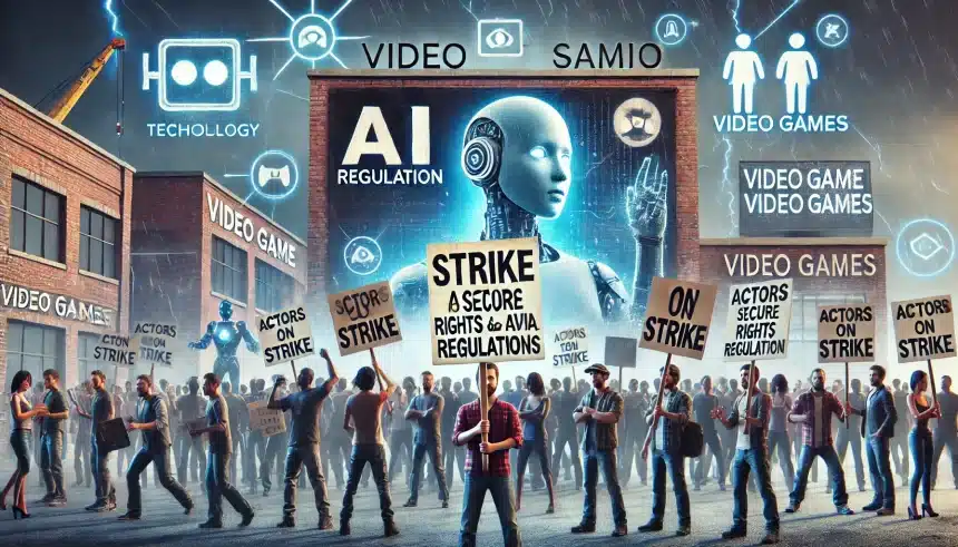 Atores entram em greve para garantir direitos e regulamentação de IA nos videogames