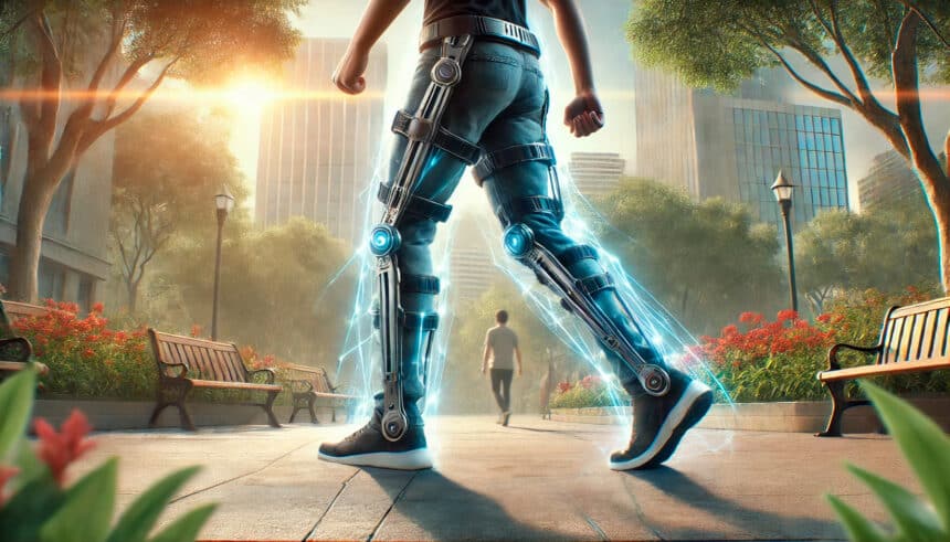 Calças com exoesqueleto aumentam a força e deixam usuário sentindo-se quase 14 quilos mais leve