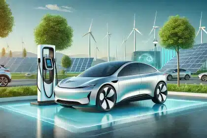 Carro elétrico em ascensão