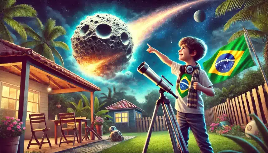 Criança brasileira encontra asteroide que pode se chocar com a Terra