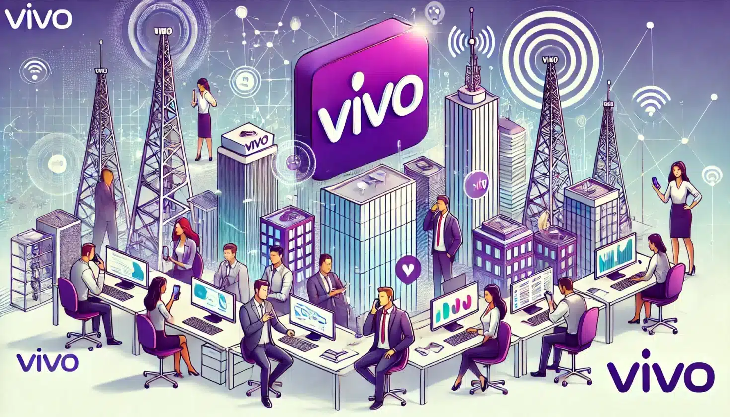 Empresa de telefonía Vivo registra lucro no trimestre.