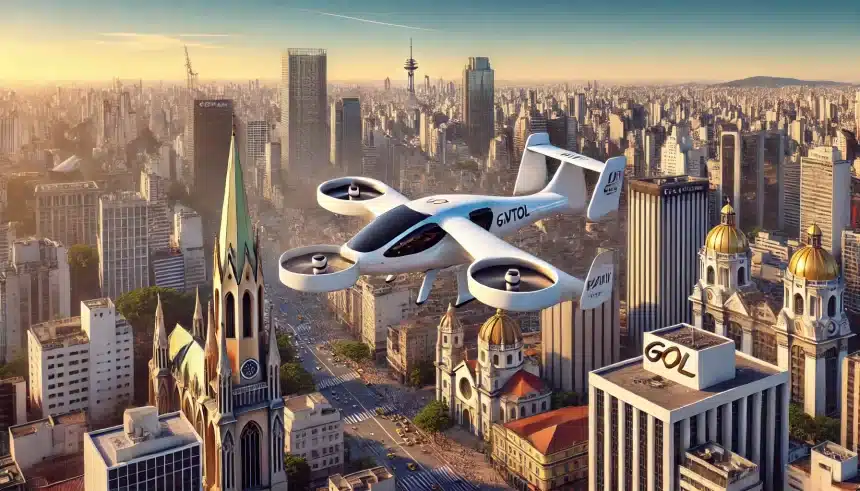 Gol com carros voadores em São Paulo