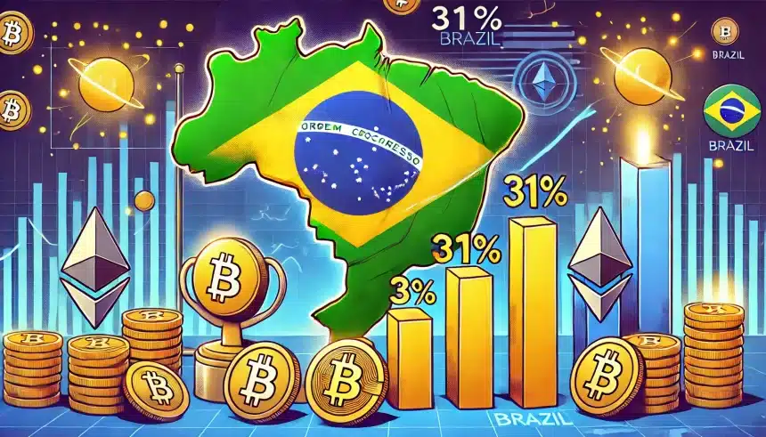 Número de usuários de criptomoedas cresce 31% no Brasil e coloca país em 9º lugar no ranking mundial