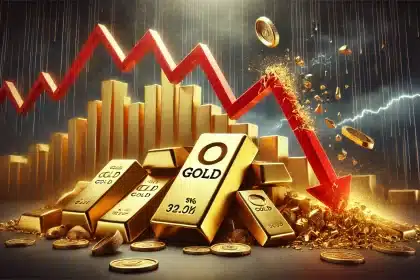Ouro em queda nesta semana