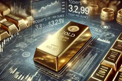 Ouro opera lateralmente