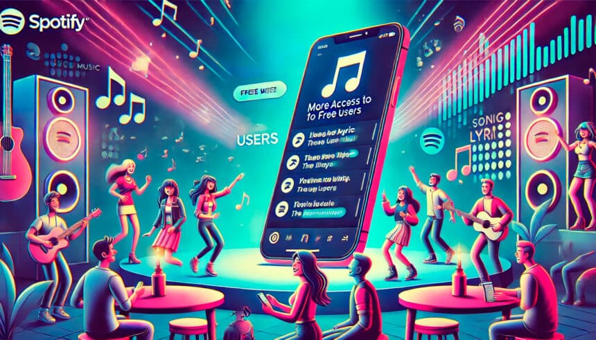 Spotify começa a liberar mais acesso a letras de músicas para usuários gratuitos
