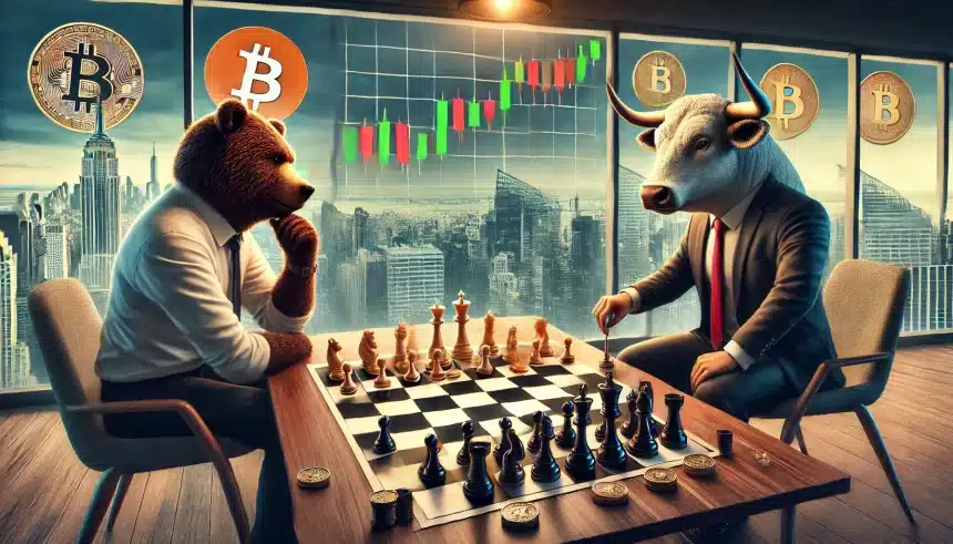 Touros e ursos em busca de definir o preço do Bitcoin