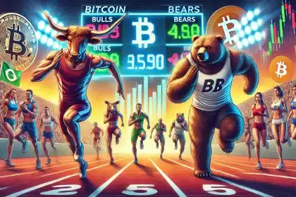 Touros e ursos lutam pelo controle no preço do Bitcoin