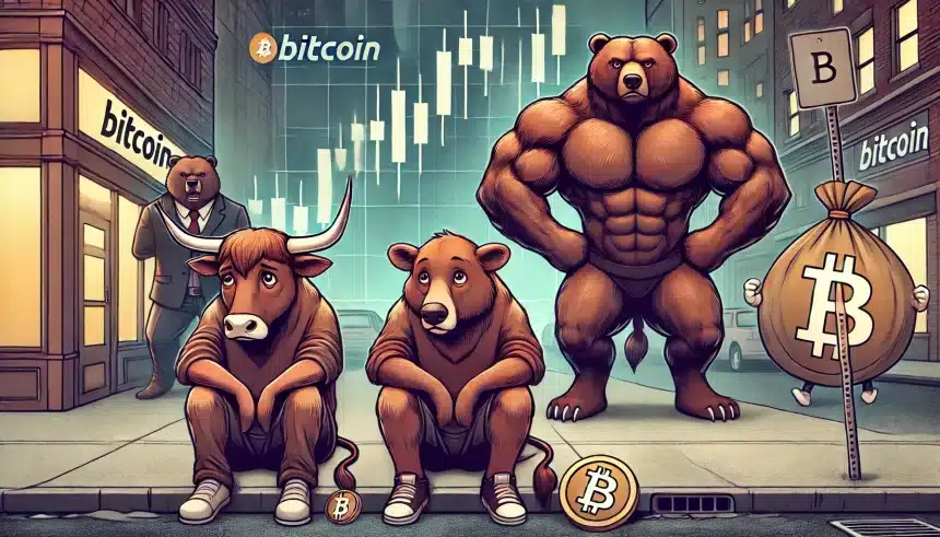 Touros tristes com a queda no preço do Bitcoin