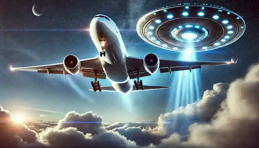 Avião desvia de OVNI