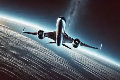 Avião na estratosfera terrestre