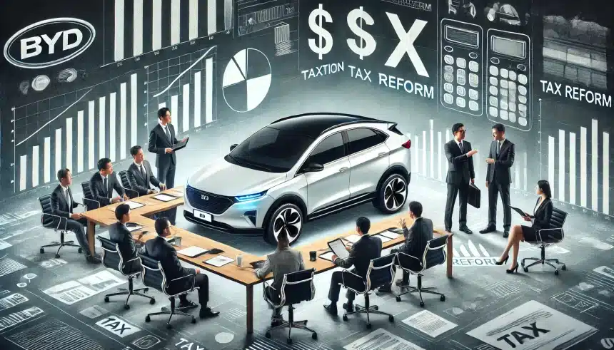 BYD se mobiliza e investe em lobby para evitar taxação de carros elétricos na reforma tributária