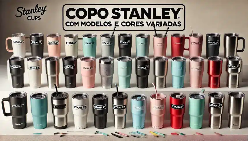 Copo stanley com desconto: Modelos e cores variadas