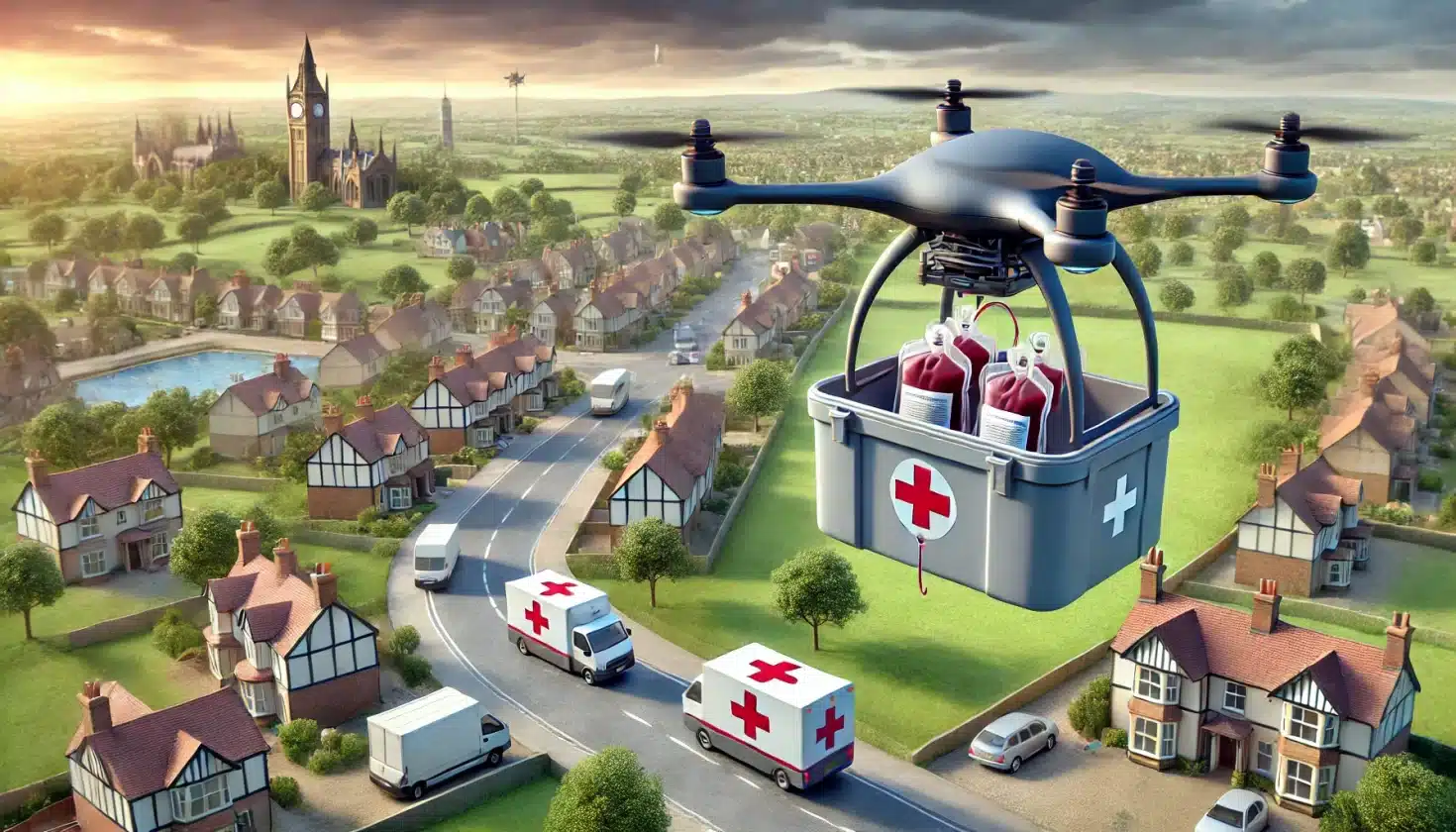 NHS Faz História: Transporte de sangue por drone no reino unido