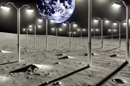 Postes de iluminação serão instalados na Lua