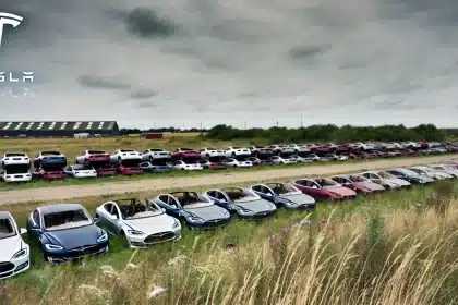 Veículos da Tesla abandonados nos EUA