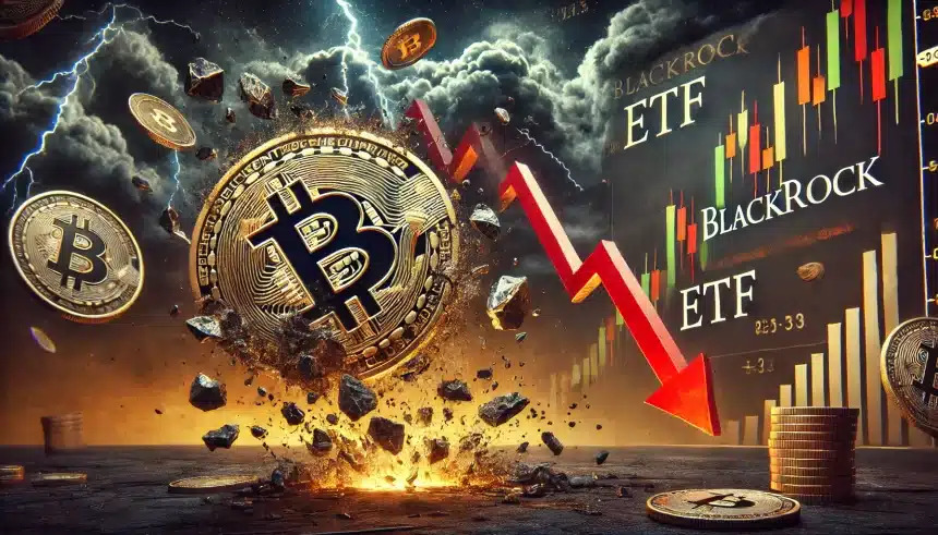 Bitcoin despenca e ETF da BlackRock registra nova retirada