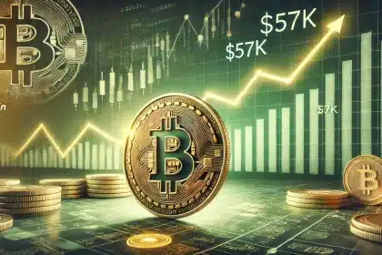 Bitcoin recupera $57K, mas cresce com cautela