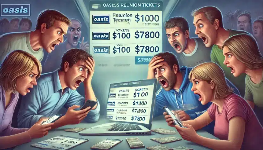 Ingressos para retorno do Oasis dispararam de valor com sistema de preço dinâmico e até uso de bots
