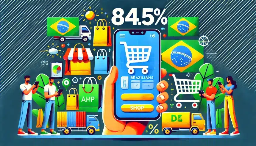 84,5% dos brasileiros preferem apps para compras