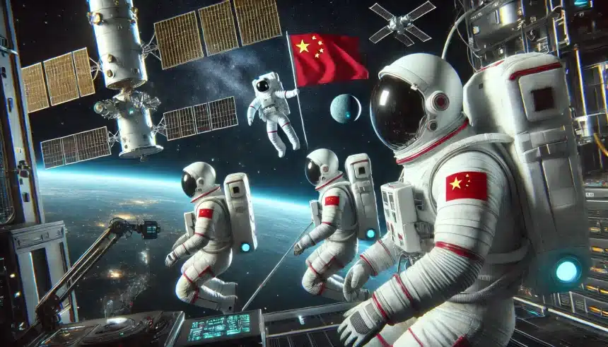 Astronautas chineses na Lua