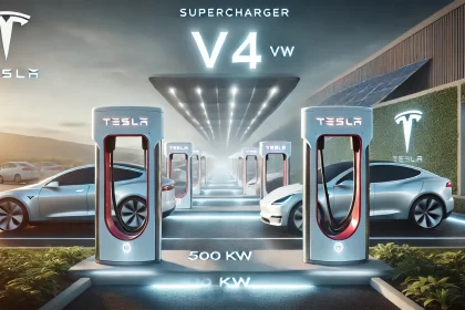 Tesla Supercharger V4: O futuro da recarga elétrica com 500 kW de potência