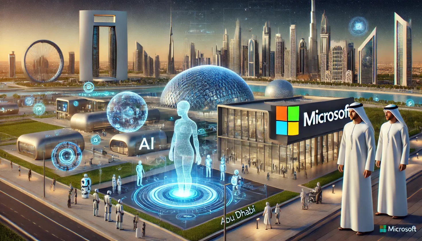 Microsoft expande domínio da IA e cria fundação em Abu Dhabi