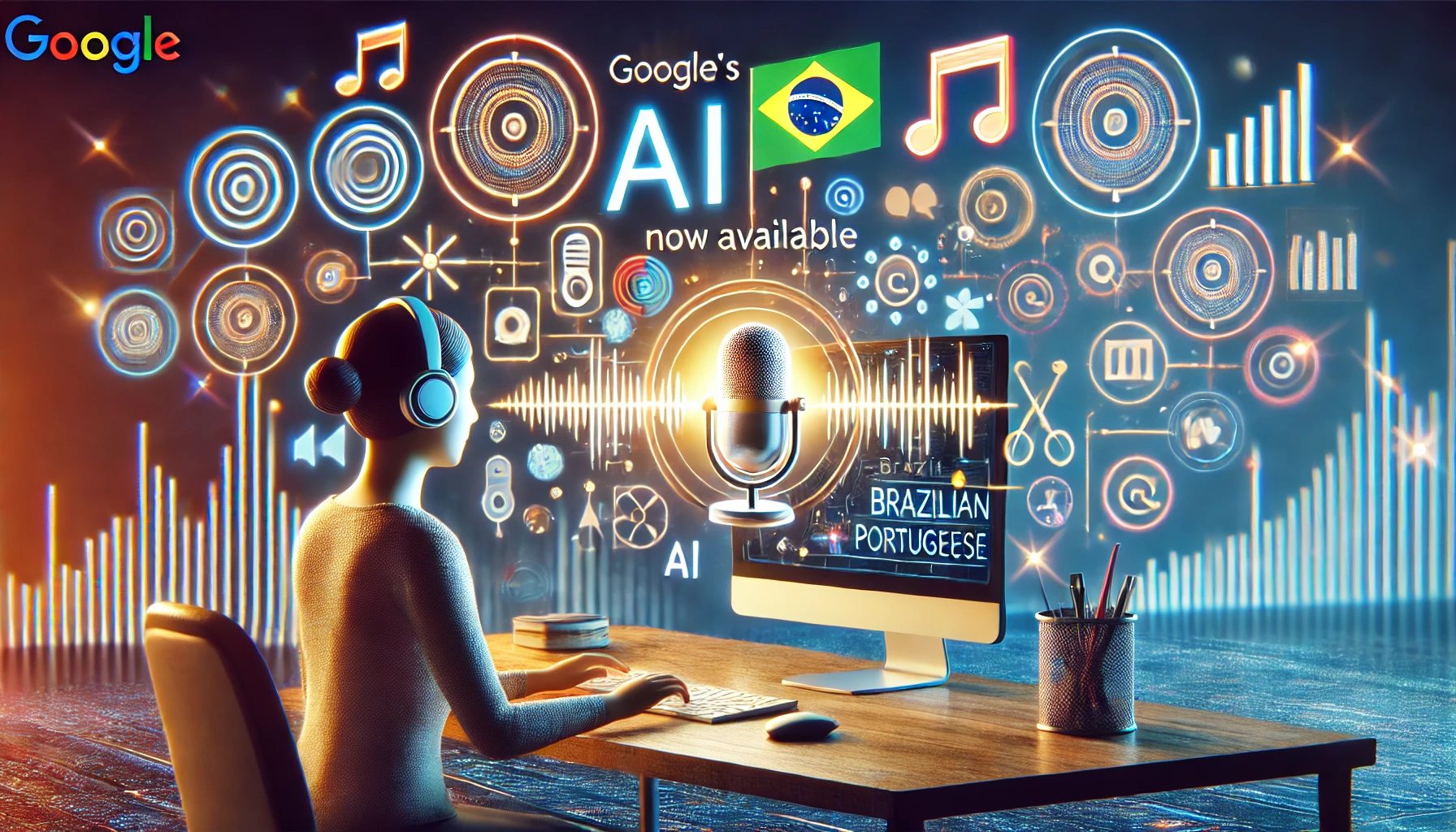 Criador de podcasts de IA do Google agora está disponível até em português - Imagem: Dall-E