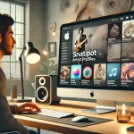 Snapshot: Apple apresenta site com perfis de artistas e links de conteúdo - Imagem: Dall-E