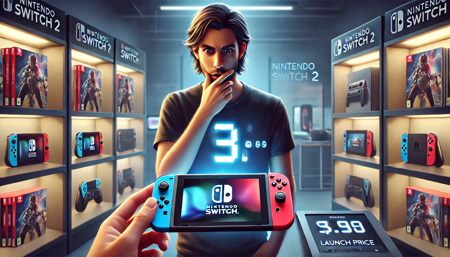 Switch 2 chega ao Brasil por R$ 4.499,90, valor semelhante ao lançamento do PS5 e XBox Series X - Imagem: Dall-E