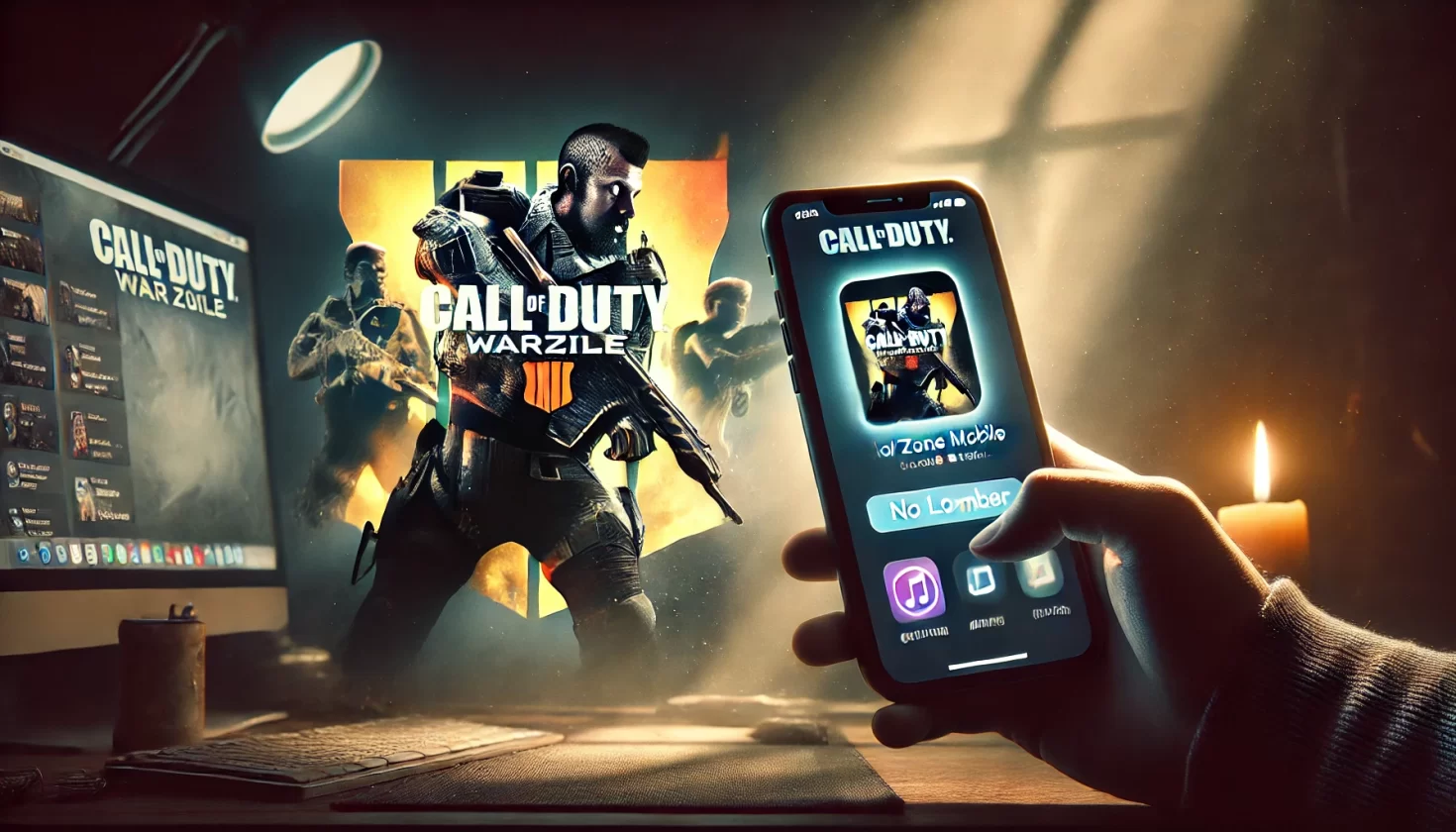 Call of Duty: Warzone Mobile será retirado das lojas de apps - Imagem: Dall-E