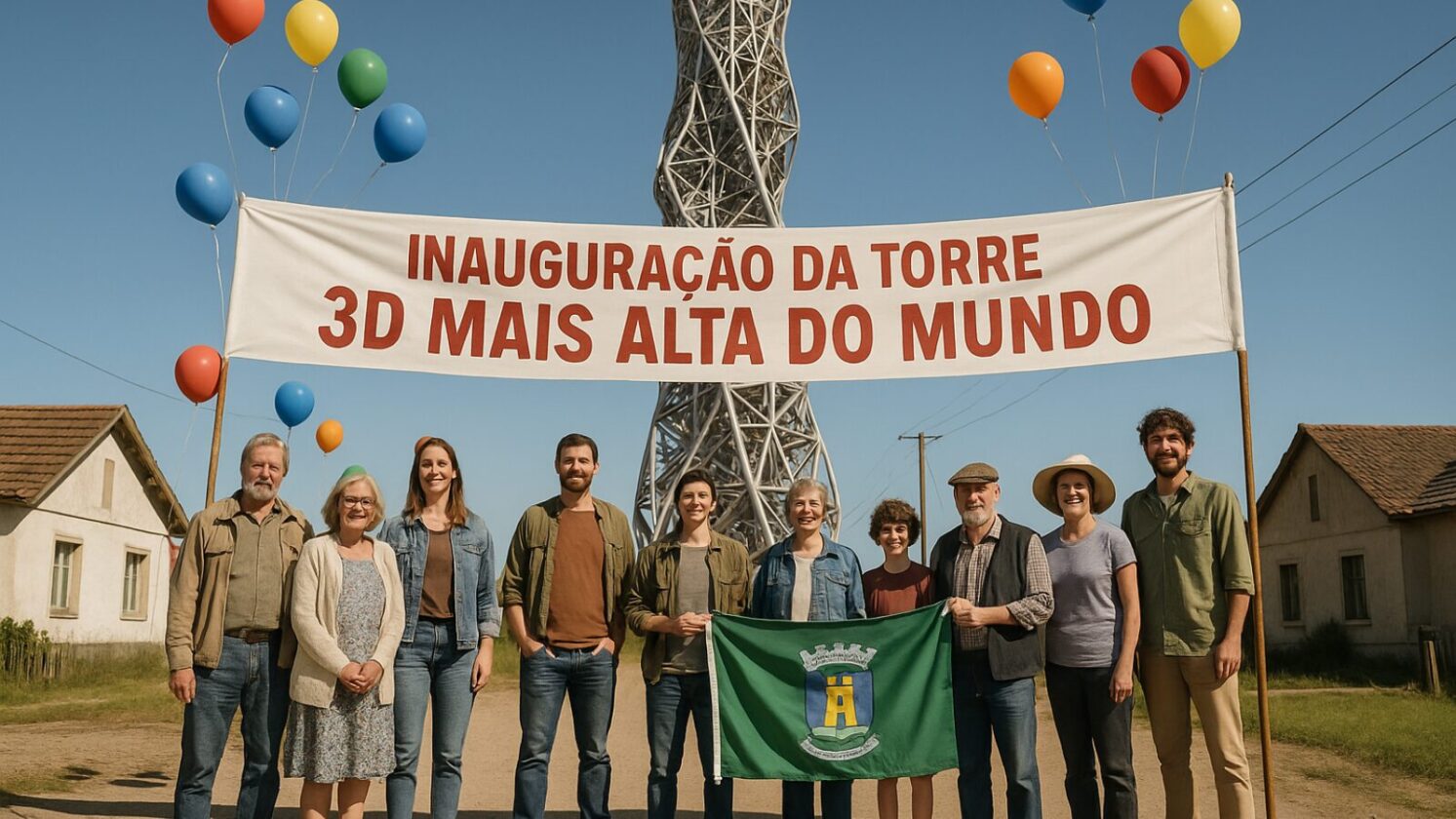 Cidade com 11 moradores inaugura a torre 3D mais alta do mundo