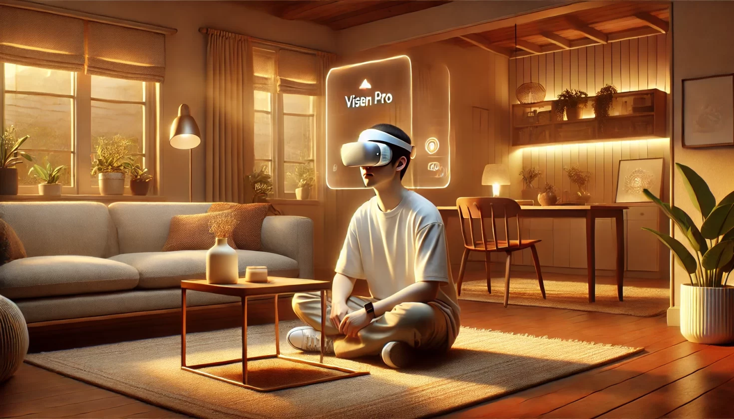 Em breve vai ser possível controlar o Vision Pro da Apple só com os olhos - Imagem: Dall-E