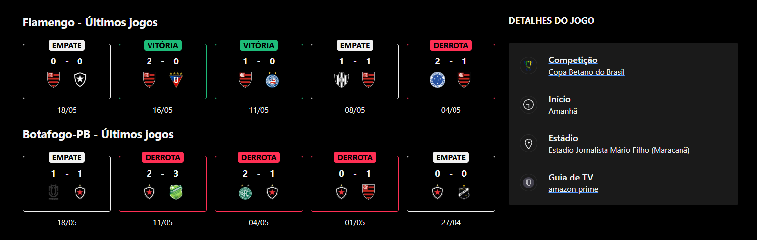 Flamengo x Botafogo-PB